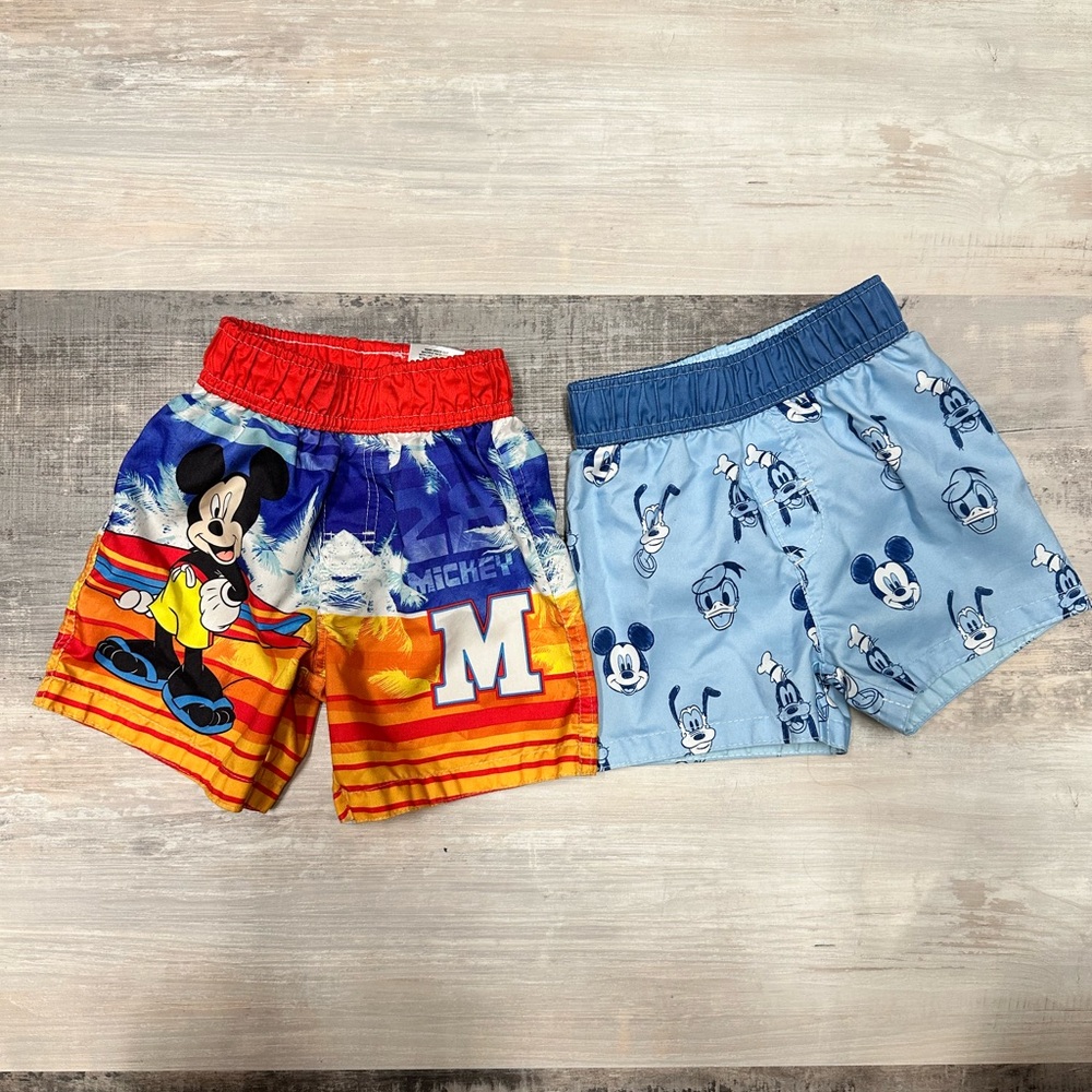 Disney Mickey Mouse toddler swim trunks- 18months